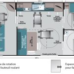 Mobil-home Confort 25m² (2 chambres) + terrasse + TV – adapté aux personnes à mobilité réduite